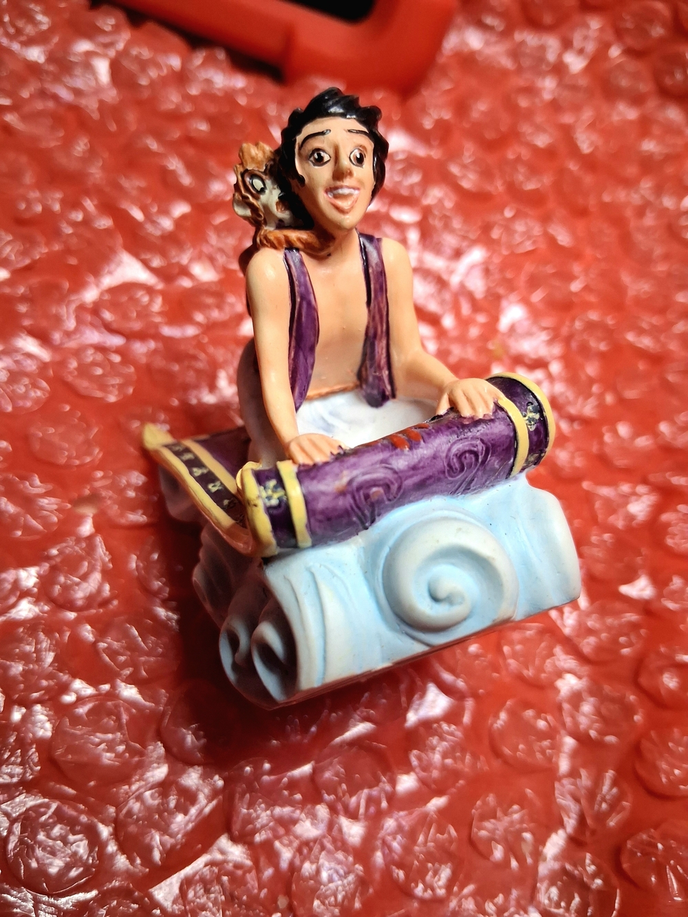 Lenox Purple Vest Genie on Light Blue Cloud Base thimble